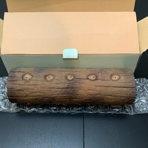 PartyLite Accents Partylite Yule Log Candle Rare Vintage Poshmark